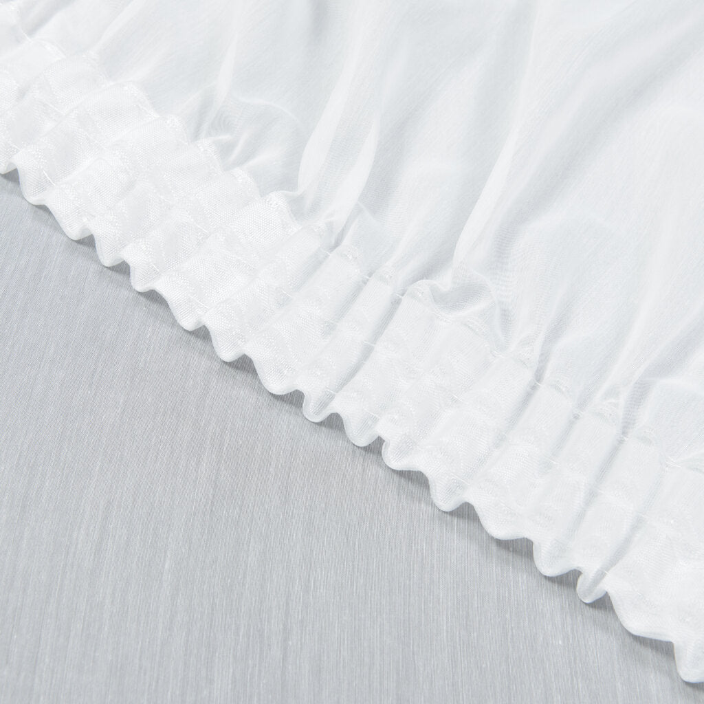 White Batiste Sheer Tulle