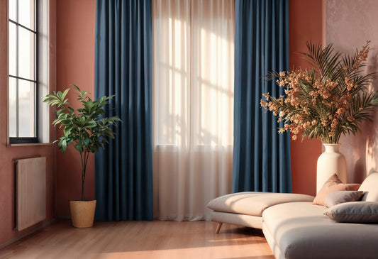 Curtain "Rettan" Deep Blue