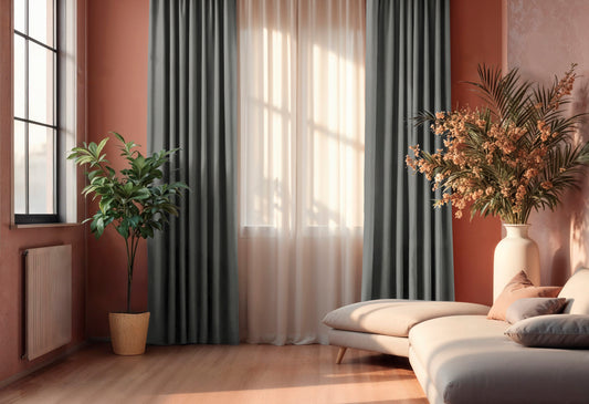 Curtain "Rettan" Gray Beige