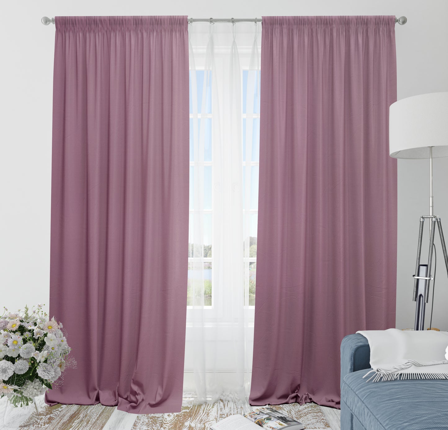 Blackout Curtain Pink