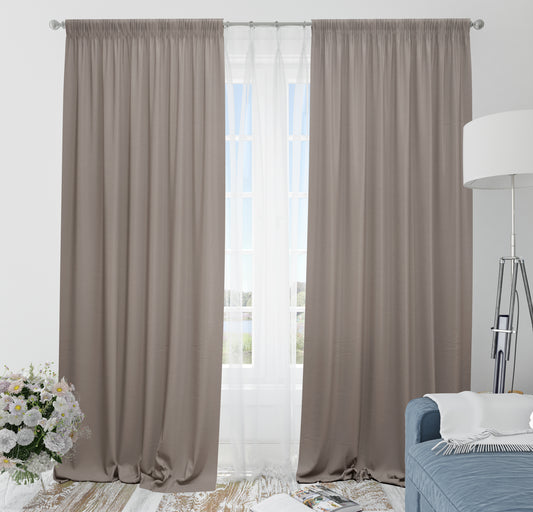 Blackout Curtain Dark Beige