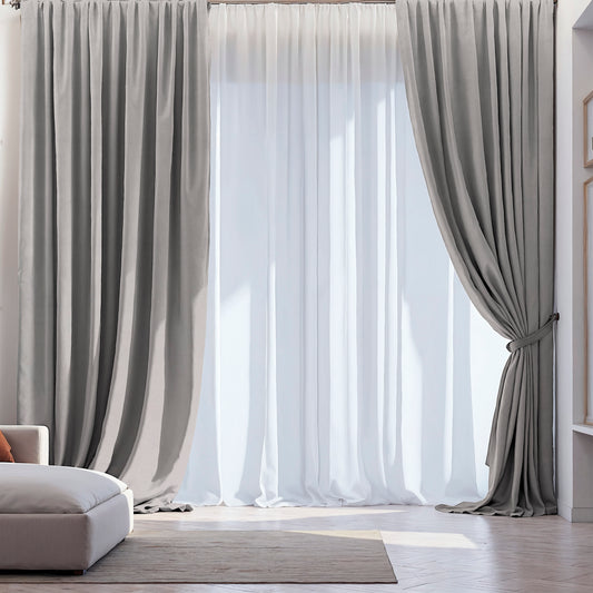 Velvet Curtain “Peking” Light Gray