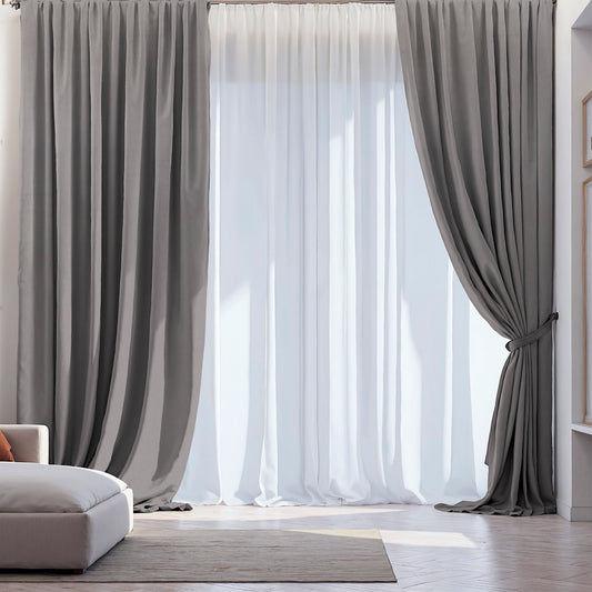 Velvet Curtain “Peking” Gray