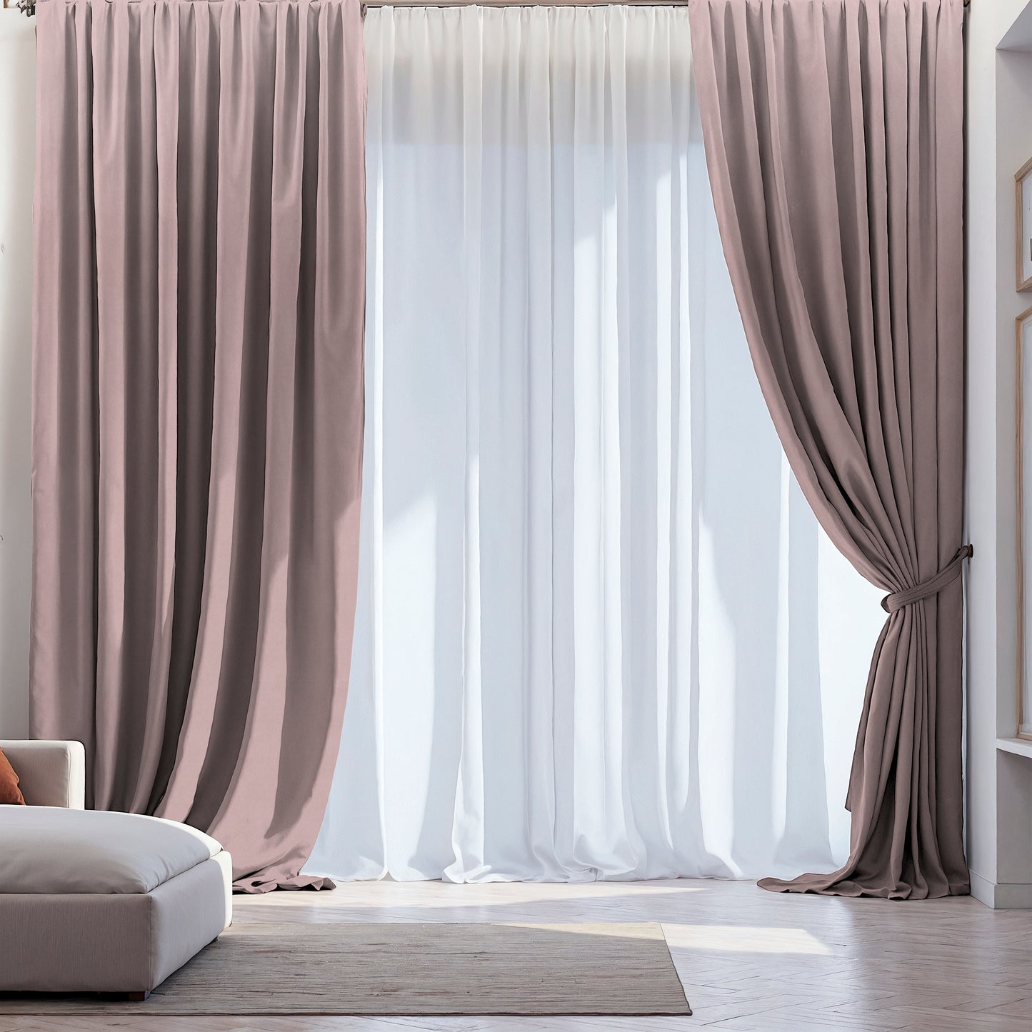 Velvet “Peking” Curtain Smoky Lilac