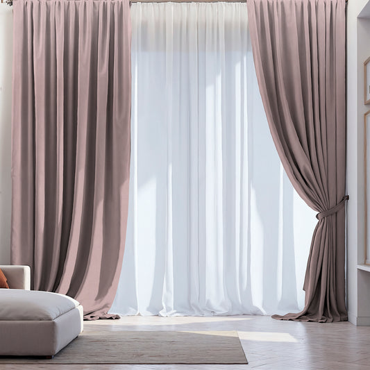 Velvet “Peking” Curtain Smoky Lilac