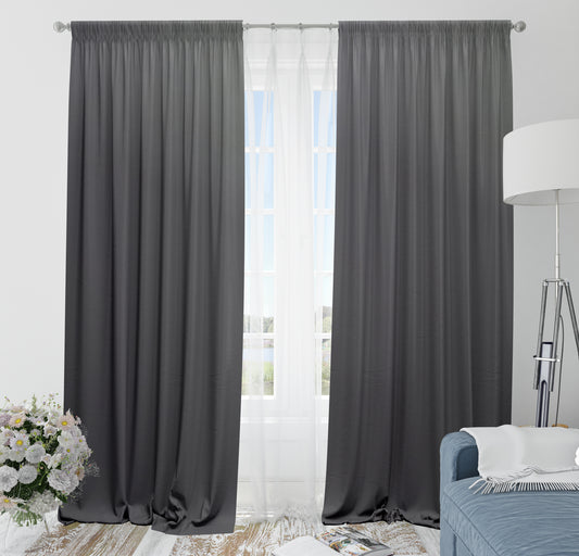 Blackout curtain Gray color