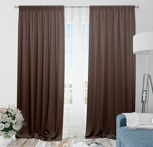 Blackout Curtain Brown