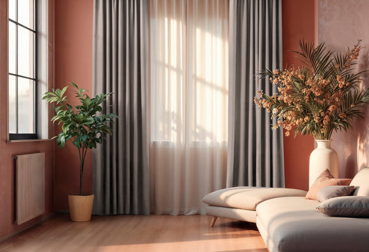 Curtain “Rettan” Beige Gray