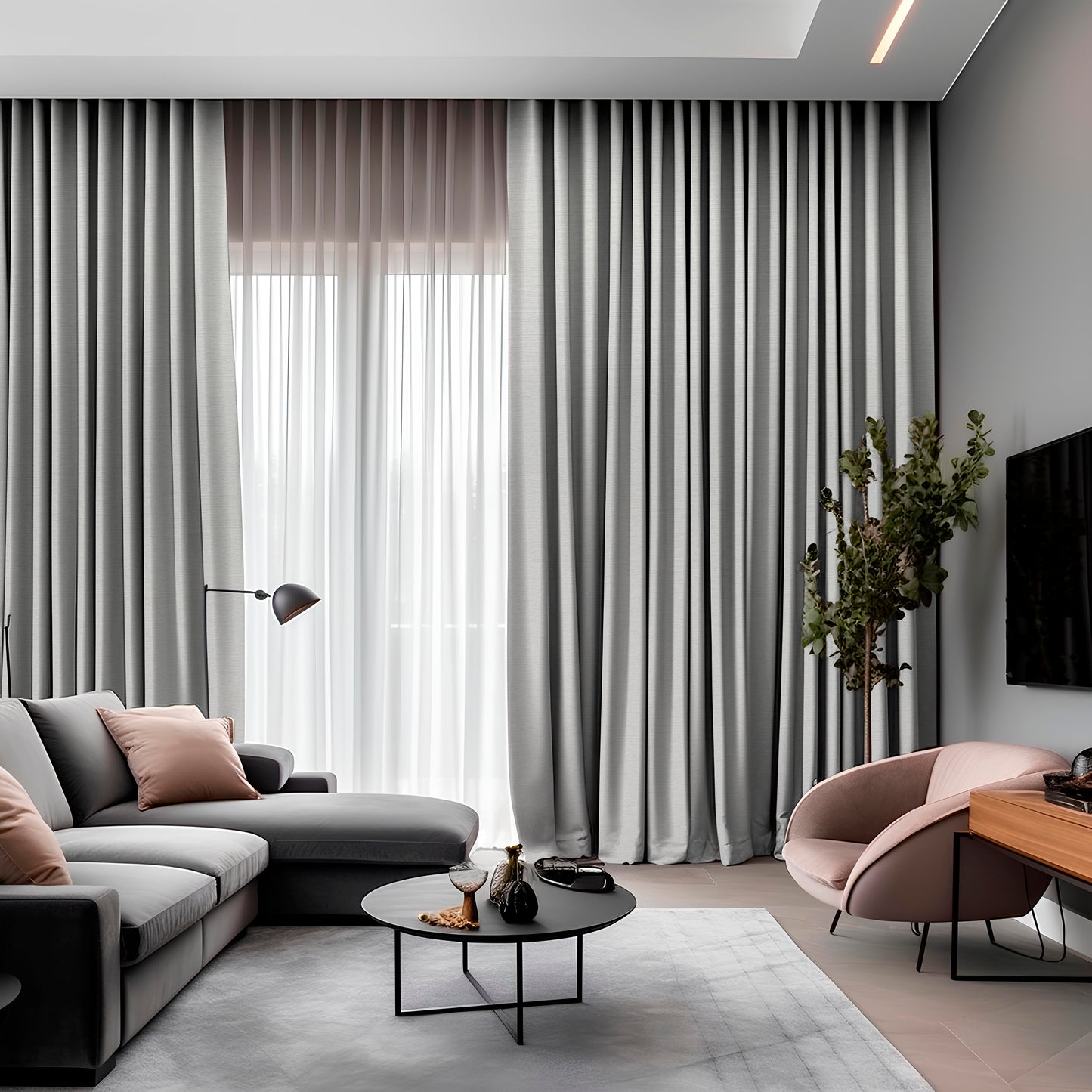 Curtain “Gilda” Light Gray