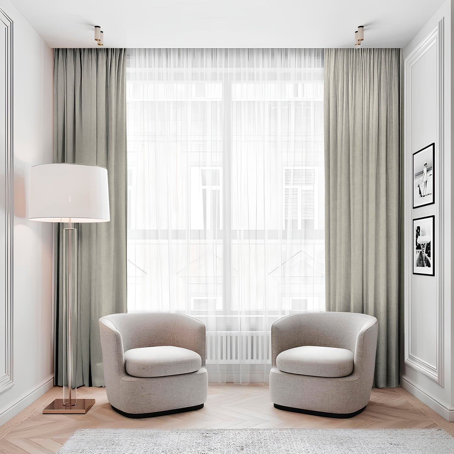 Linen Curtain Light Beige