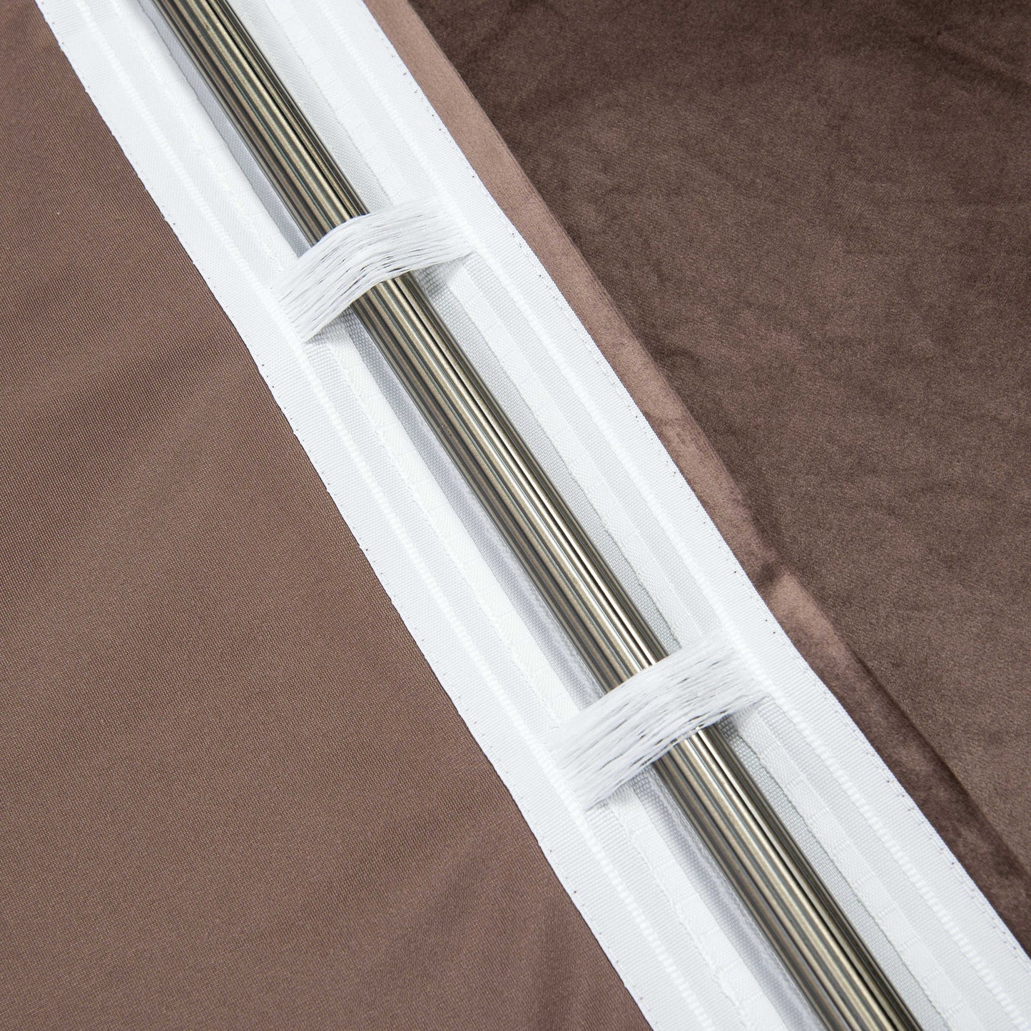Velour Curtain “Pekin” Oak Bark