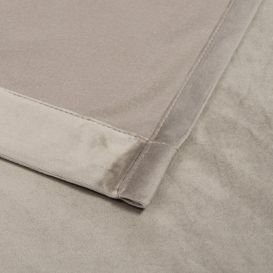 Velour Curtain “Pekin” Beige-Gray