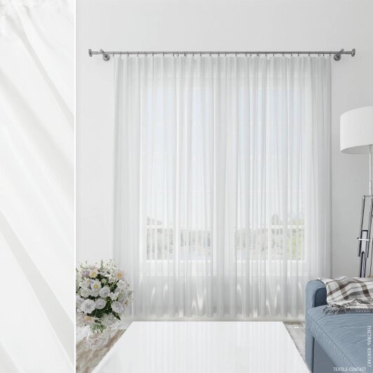Ivory Batiste Sheer Curtain