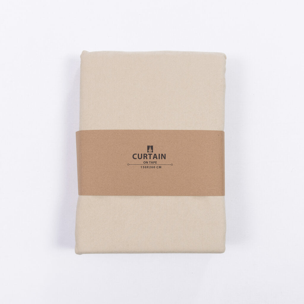 Curtain in creme brulee color