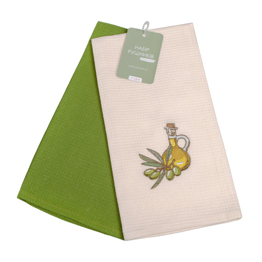 Set of kitchen waffle towels 2 pcs.