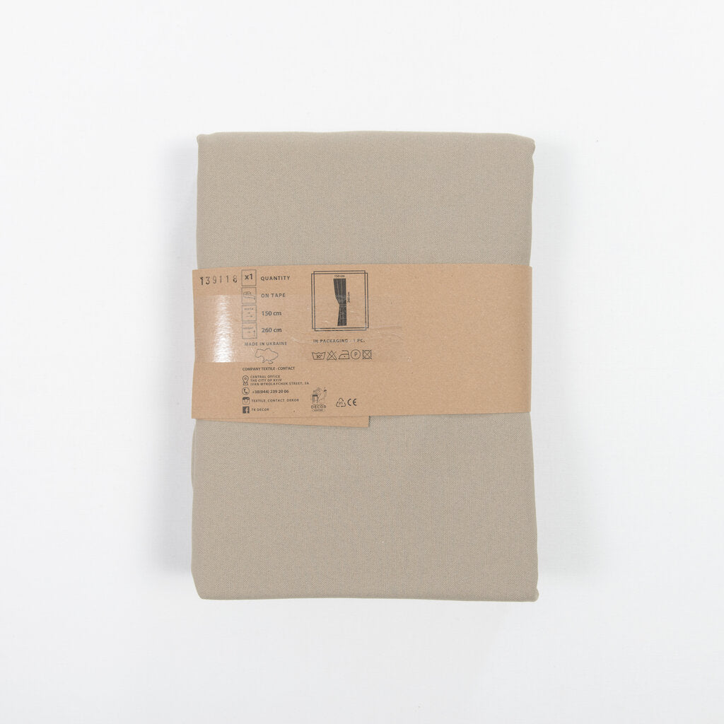 Sand and Beige Colored Curtain